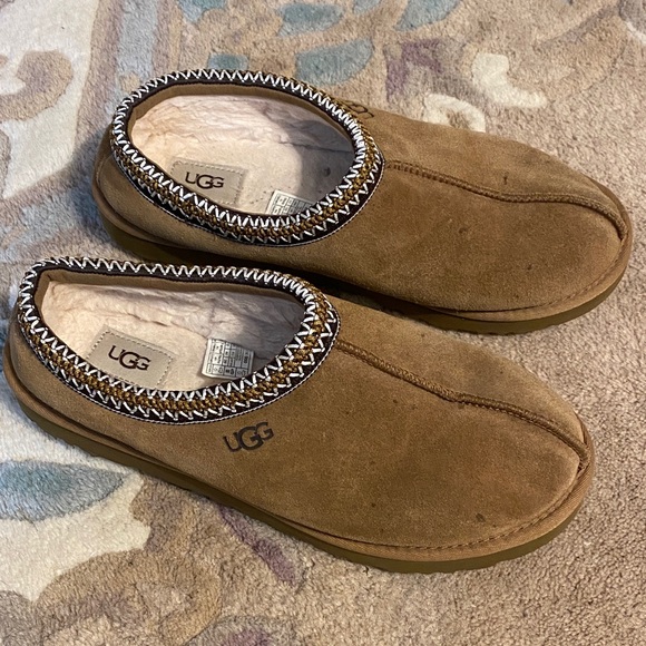 UGG Mens Tasman Tan Slippers - Picture 1 of 4
